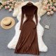 Knitted bottoming Fan temperament high neck take Slimming