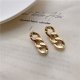 Vintage Geometric Chain Design Tassel Earrings ins Cool Style Earrings