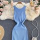 kink chest chest machine hollow fashion two-wear knitted dress